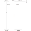 Deko-Light Lampadaire OFFICE ONE haut bas, pour VDU, avec variateur tactile IP20, aluminium blanc gradable