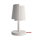 Lampe de table TWISTER haut bas, avec interrupteur, � peindre G9 IP20, blanche 