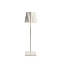 Lampe de table � accu SHERATAN II haut bas, avec variateur tactile IP54, blanche gradable