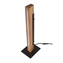 Deko-Light Lampe de table MADERA lampe en bois IP20, marron, noir gradable