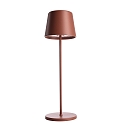 battery table lamp CANIS CCT Switch, with touch dimmer, without charger IP65, mat, terracotta dimmable