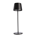 Lampe de table � accu CANIS CCT Switch, avec variateur tactile, sans chargeur IP65, mat, noir graphite gradable