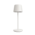 Lampe de table � accu CANIS MINI CCT Switch, avec variateur tactile, sans chargeur IP65, mat, blanc trafic gradable