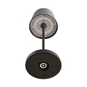 Deko-Light Lampe de table � accu CANIS MINI CCT Switch, avec variateur tactile, sans chargeur IP65, gris fonc�, mat gradable