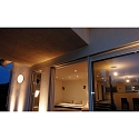 Deko-Light Applique et plafonnier MENSAE avec capteur IP54, gris fonc�, laiteux