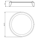 Deko-Light Luminaire de plafond SCULPTORIS 60 DIM reculer IP20, mat, blanc trafic gradable