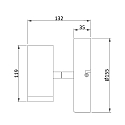 Deko-Light Plafonnier encastr� BECRUX I IP20, argent bross�, transparent gradable