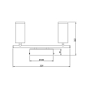 Deko-Light LED ceiling luminaire BECRUX II, 10W 3000K 980lm 120�, dimmable, brushed silver