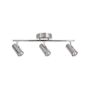 Deko-Light Plafonnier encastr� BECRUX III IP20, d�gager, satin�, argent bross� gradable