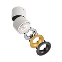 Deko-Light Luminaire de plafond UNI II MINI TILT � 1 flamme, pivotant � la cardan IP20, blanche gradable