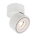 LED ceiling luminaire UNI II, 9W 3000K 670lm 35�, dimmable, white