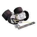 Deko-Light Luminaire de plafond UNI II MINI DOUBLE TILT � 2 flammes, pivotant � la cardan IP20, noir profond gradable