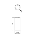 ceiling luminaire LUCEA DTW down, Dim-To-Warm IP20, white dimmable