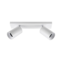 Luminaire de plafond CAN TILT SQUARE 30.5CM � 2 flammes, angulaire, pivotant � la cardan GU10 IP20, blanche