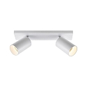 Luminaire de plafond CAN TILT SQUARE 30.5CM � 2 flammes, angulaire, pivotant � la cardan GU10 IP20, blanche