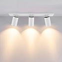 Deko-Light ceiling luminaire CAN TILT SQUARE 48CM 3 flames, square, cardanic swivelling GU10 IP20, white