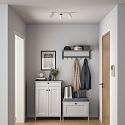 Deko-Light ceiling luminaire CAN TILT SQUARE 48CM 3 flames, square, cardanic swivelling GU10 IP20, white