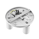 Luminaire de plafond CAN TILT ROUND � 25CM 3 flammes, rond, pivotant � la cardan GU10 IP20, blanche