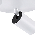 Luminaire de plafond CAN TILT ROUND � 25CM 3 flammes, rond, pivotant � la cardan GU10 IP20, blanche