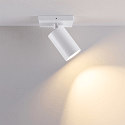 Deko-Light ceiling luminaire CAN TILT SQUARE BASE 11CM MIX'N MATCH 1/3 1 flame, square, without shade, cardanic swivelling GU10 IP20, white