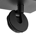 Deko-Light ceiling luminaire CAN TILT SQUARE BASE 11CM MIX'N MATCH 1/3 1 flame, square, without shade, cardanic swivelling GU10 IP20, black