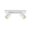 Deko-Light ceiling luminaire CAN TILT SQUARE BASE 30.5CM MIX'N MATCH 1/3 2 flames, square, without shade, cardanic swivelling GU10 IP20