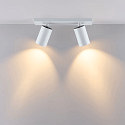 Deko-Light ceiling luminaire CAN TILT SQUARE BASE 30.5CM MIX'N MATCH 1/3 2 flames, square, without shade, cardanic swivelling GU10 IP20