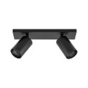 Deko-Light Luminaire de plafond CAN TILT SQUARE BASE 30.5CM MIX'N MATCH 1/3 � 2 flammes, angulaire, sans abat-jour
