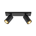 Deko-Light Luminaire de plafond CAN TILT SQUARE BASE 30.5CM MIX'N MATCH 1/3 � 2 flammes, angulaire, sans abat-jour