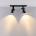Deko-Light Luminaire de plafond CAN TILT SQUARE BASE 30.5CM MIX'N MATCH 1/3 � 2 flammes, angulaire, sans abat-jour