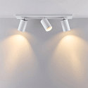 Deko-Light ceiling luminaire CAN TILT SQUARE BASE 48CM MIX'N MATCH 1/3 3 flames, square, without shade, cardanic swivelling GU10 IP20