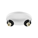 Rampe de projecteurs CAN TILT ROUND BASE � 20CM MIX�N MATCH � 2 flammes, rond, sans abat-jour