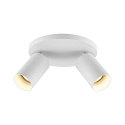 Deko-Light Rampe de projecteurs CAN TILT ROUND BASE � 20CM MIX�N MATCH � 2 flammes, rond, sans abat-jour