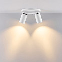 Deko-Light Rampe de projecteurs CAN TILT ROUND BASE � 20CM MIX�N MATCH � 2 flammes, rond, sans abat-jour