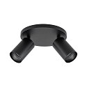 Deko-Light Luminaire de plafond CAN TILT ROUND BASE � 20CM MIX�N MATCH � 2 flammes, rond, sans abat-jour