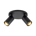 Deko-Light Luminaire de plafond CAN TILT ROUND BASE � 20CM MIX�N MATCH � 2 flammes, rond, sans abat-jour