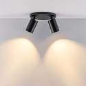 Deko-Light Luminaire de plafond CAN TILT ROUND BASE � 20CM MIX�N MATCH � 2 flammes, rond, sans abat-jour