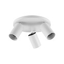 Deko-Light Luminaire de plafond CAN TILT ROUND BASE � 25CM MIX�N MATCH 3 flammes, rond, sans abat-jour, pivotant � la cardan GU10 IP20