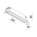 Deko-Light Plafonnier encastr� CETI 10 courant constant IP20, satin�, blanche gradable