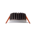  Recessed LED ceiling luminaire COB 95 round, 13W, current constant, 34,8V DC, 350mA, 3000K, white