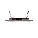  LED ceiling luminaire LED Panel square 8, current constant, 350 mA, 8W 4000K 120�, silver