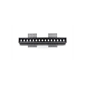  Plafonnier encastr� CETI 15 courant constant, noir  gradable