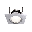 Deko-Light Plafonnier encastr� COB-68 rond, courant constant IP20, argent bross� gradable