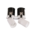 Deko-Light Plafonnier encastr� RIGEL MINI double IP20, transparent, blanc mat gradable