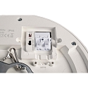 Deko-Light Plafonnier encastré ZAURAK 180 rond, constante de tension IP44, noir, argent, blanche 