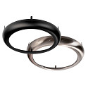 Deko-Light Plafonnier encastré ZAURAK 180 rond, constante de tension IP44, noir, argent, blanche 