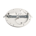 Deko-Light Plafonnier encastré ZAURAK 220 rond, constante de tension IP44, noir, argent, blanche 