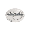Deko-Light Plafonnier encastré ZAURAK 220 rond, constante de tension IP44, noir, argent, blanche 