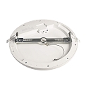 Deko-Light Plafonnier encastré ZAURAK 300 rond, constante de tension IP44, noir, argent, blanche 