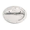 Deko-Light Plafonnier encastré ZAURAK 300 rond, constante de tension IP44, noir, argent, blanche 